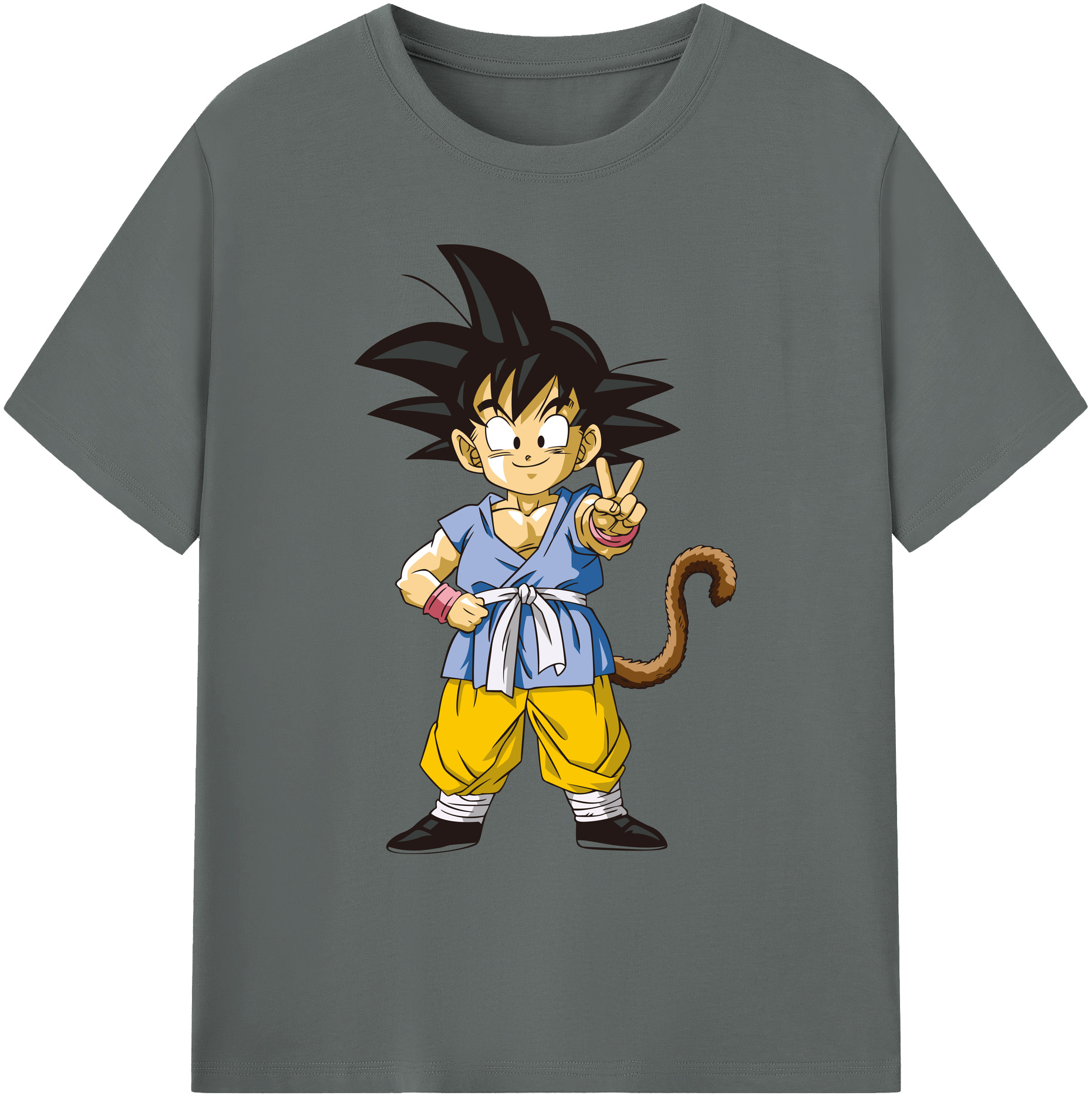（画像用） ドラゴンボール 孫悟空（そん ごくう）Son Goku カカロット DRAGON BALL Kakarotto 綿100％ メンズ半袖Tシャツ｜肌触りやわらか＆通気性